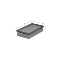 Air filter filter insert KNECHT for BMW 3 (E30)