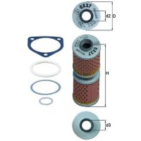 Oil filter insert cleaning Ø 41.5 mm MAHLE...