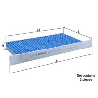 Cabin filter activated carbon filter KNECHT for RENAULT...