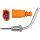 Exhaust gas temperature sensor 190mm METZGER for AUDI A4 B8