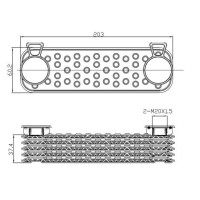 Ölkühler Anti-Motoröl-Überhitzung NRF passend für u.a. LAND ROVER DISCOVERY