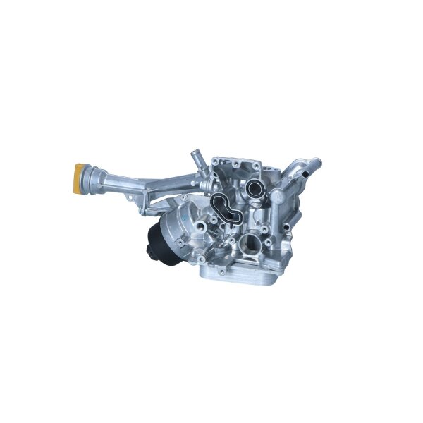 Housing oil filter air-cooled with oil cooler filter NRF for e.g. FIAT DOBLO