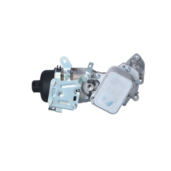 Housing oil filter air-cooled with oil cooler with filter NRF for e.g. PEUGEOT