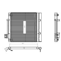 Air conditioning condenser with sealing ring NRF suitable for TESLA MODEL