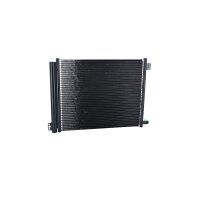 Air conditioning condenser with sealing ring NRF fits NISSAN MICRA
