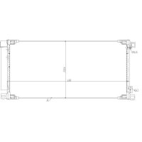 Kondensator Klimaanlage mit Dichtring NRF für u.a. TOYOTA AURIS