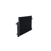 Air conditioning condenser with sealing ring NRF fits OPEL KARL