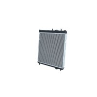 Radiator engine cooling 410 - 380 mm alu NRF for e.g. PEUGEOT 208