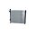 Radiator engine cooling 510 - 480 mm NRF for e.g. HYUNDAI SANTA