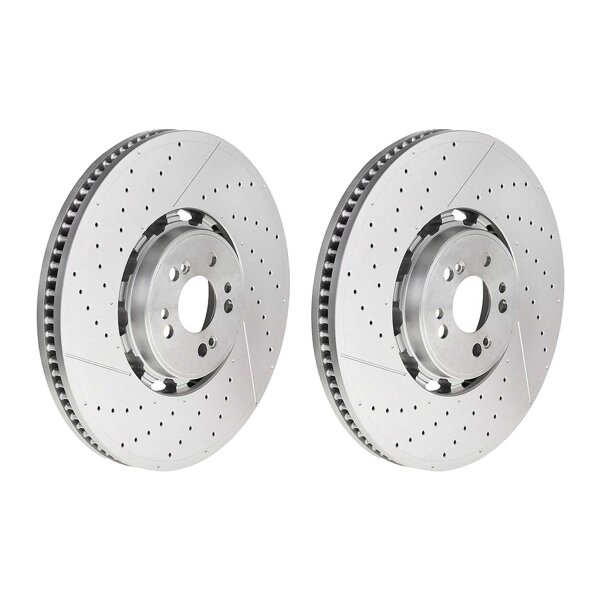 2 brake discs Ø 400 mm 38 mm coated BREMBO for e.g. MERCEDES-BENZ GLE