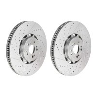 2 brake discs Ø 400 mm 38 mm coated BREMBO for...