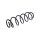 Suspension Spring Rear Axle Coil Spring TRISCAN for MERCEDES-BENZ B-CLASS