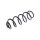 Suspension Spring rear axle coil spring TRISCAN for e.g. AUDI A1