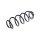 Suspension Spring rear axle coil spring TRISCAN for e.g. AUDI A1