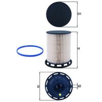 Kraftstofffilter MAHLE für AUDI Q7