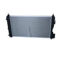 Radiator Engine cooling fins brazed 680 - 390 mm alu NRF for e.g. OPEL INSIGNIA