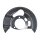 Brake disc splash guard front left METZGER for CHEVROLET CAPTIVA (C100)