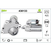 Starter 1.4kW 11 teeth flange 64mm VALEO for PEUGEOT PARTNER