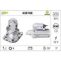 Starter 1.3kW 9 teeth flange 64mm VALEO for FIAT DOBLO...