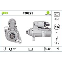 Starter 2kW flange 76mm VALEO for SEAT IBIZA IV