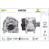Generator 51mm with freewheel pulley VALEO for VW...