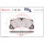Brake pad set disc brake 17 mm BREMBO for PORSCHE PANAMERA and others