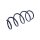 Suspension Spring Front Axle Coil Spring TRISCAN for MERCEDES-BENZ GLA-CLASS