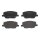 Brake pad set disc brake 21 mm BREMBO for e.g. JEEP RENEGADE