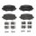 Brake pad set disc brake 17 mm BREMBO for e.g. JEEP RENEGADE