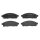 Brake pad set disc brake 16 mm BREMBO for e.g. MITSUBISHI L200