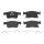 Brake pad set disc brake 19 mm BREMBO suitable for e.g. OPEL ASTRA