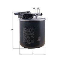 Kraftstofffilter Filtereinsatz MAHLE für MERCEDES...