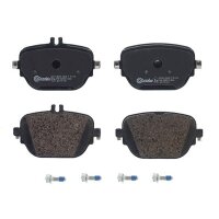 Brake pad set disc brake 17 mm BREMBO for MERCEDES-BENZ...