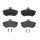 Brake pad set disc brake with wear warning contact 18 mm BREMBO for DR