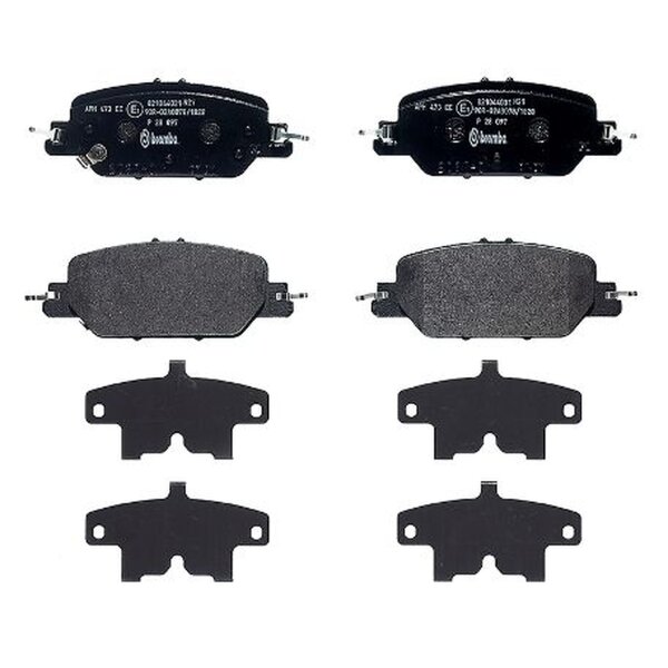 Bremsbelagsatz Scheibenbremse 16 mm BREMBO für u.a. HONDA CR-V