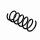 Suspension Spring Rear Axle Coil Spring Ø 12 mm EIBACH for FIAT PANDA