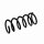 Suspension Spring Rear Axle Coil Spring Ø 12 mm EIBACH for FIAT PANDA