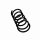 Suspension Spring Rear Axle Coil Spring Ø 12 mm EIBACH for FIAT PANDA
