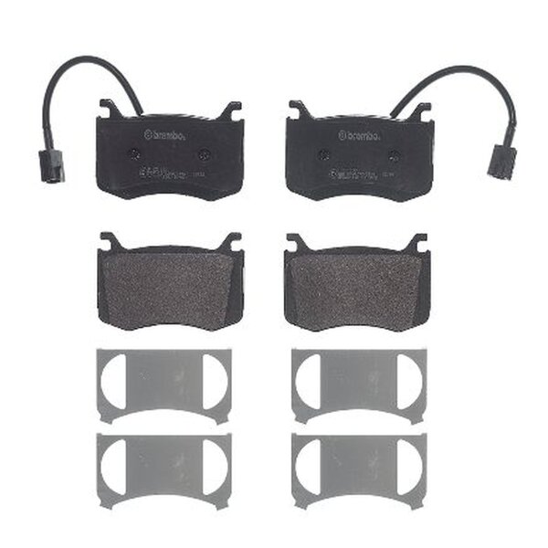 Brake pad set disc brake 15 mm BREMBO for e.g. ALFA ROMEO GIULIA