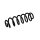 Suspension Spring rear axle coil spring Ø 12 mm EIBACH for e.g. VW GOLF