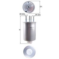 Kraftstofffilter Leitungsfilter 80,4mm MAHLE für...