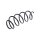 Suspension Spring Front Axle Coil Spring TRISCAN for PEUGEOT 2008