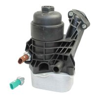 Housing Oil Filter Housing with cooler METZGER suitable for SEAT LEON