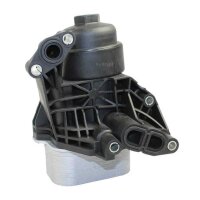 Housing Oil Filter Housing with cooler METZGER suitable for SEAT LEON