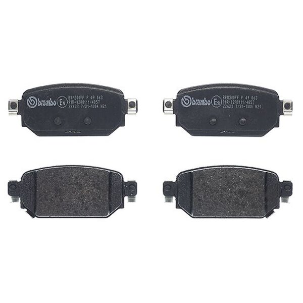 Bremsbelagsatz Scheibenbremse 16 mm BREMBO passend für u.a. MAZDA 3