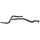 Radiator hose METZGER for MERCEDES C-KLASSE (W204)