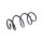 Suspension Spring front axle coil spring TRISCAN for e.g. MAZDA 3