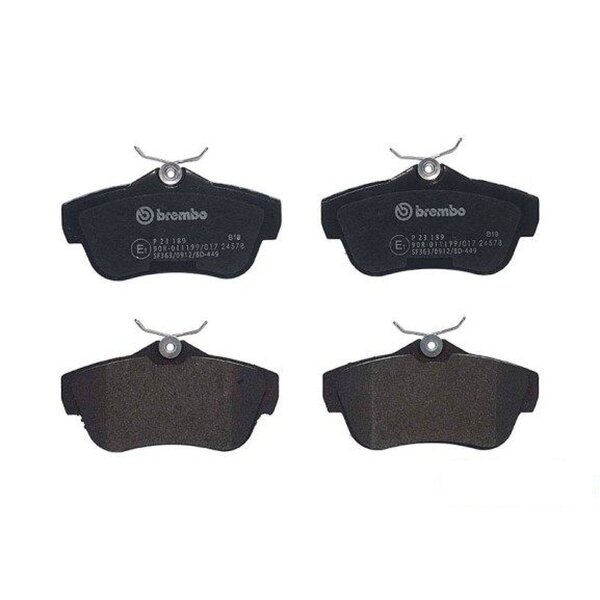 Brake pad set disc brake 18 mm BREMBO for FIAT SCUDO and others