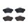 Brake pad set disc brake 18 mm BREMBO for FIAT SCUDO and others