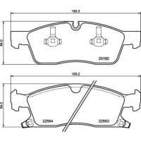 Brake pad set disc brake 19 mm BREMBO suitable for e.g....